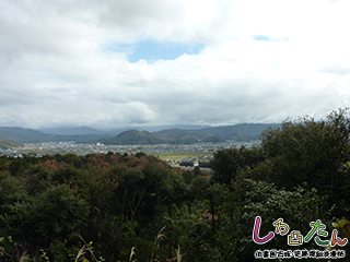 登山道中の眺望