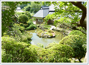 福田正八幡宮（相見氏邸の庭園）