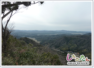 主郭からの眺め（出雲側）